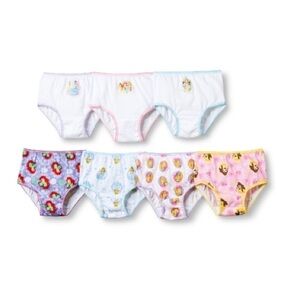 TODDLER Girl' Diney Prince 7-Pack Underwear Size 4T